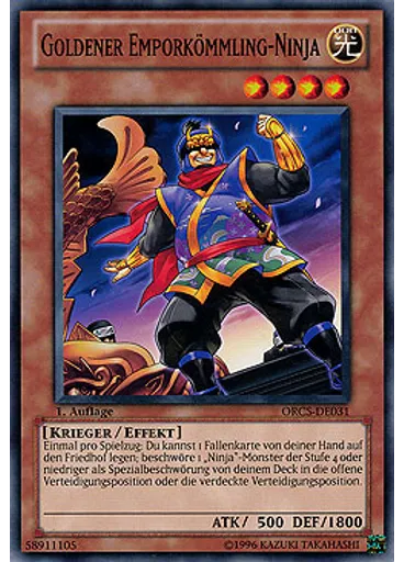 Goldener Emporkömmling-Ninja