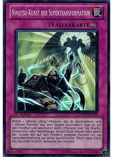 Ninjitsu-Kunst der Supertransformation