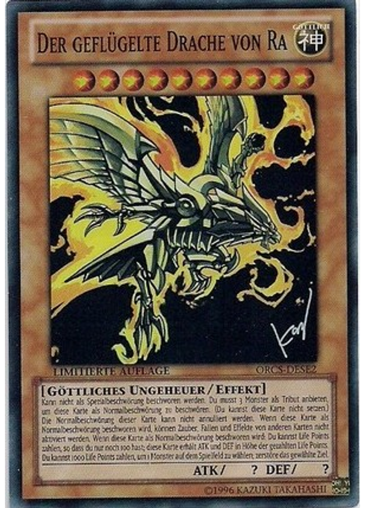 Der geflügelte Drache von Ra