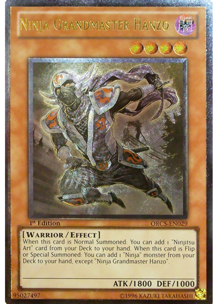 Ninja Grandmaster Hanzo (Ultimate Rare 1st Edition)