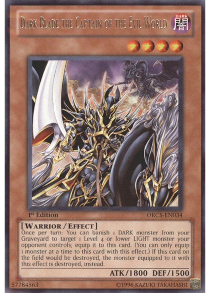 Dark Blade the Captain of the Evil World