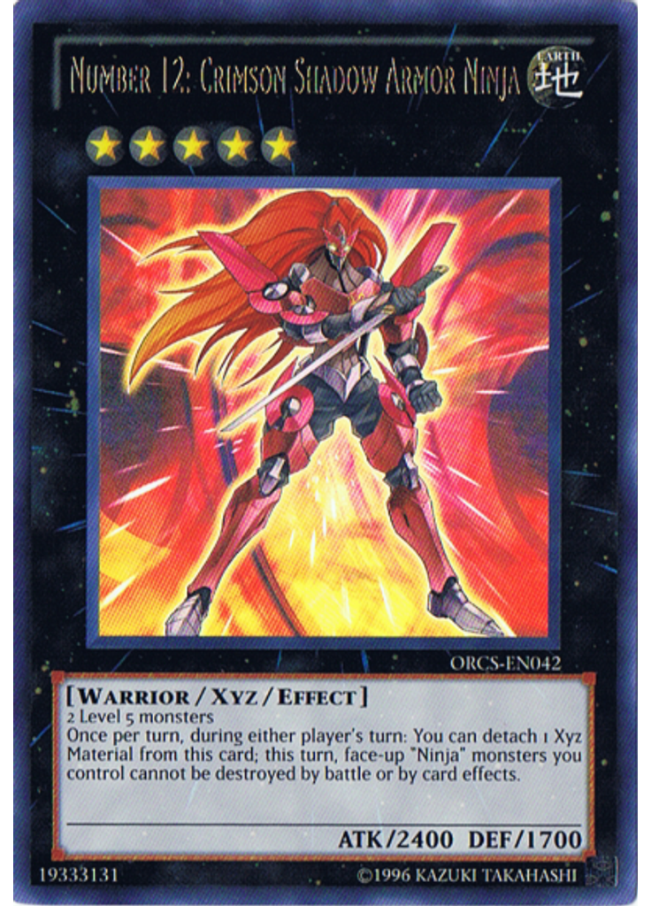 Number 12: Crimson Shadow Armor Ninja (Ultra Rare Unlimited)