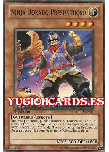 Ninja Dorado Presuntuoso