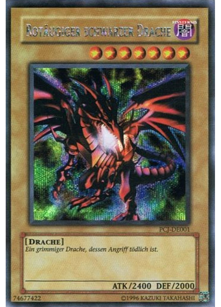 Rotäugiger schwarzer Drache