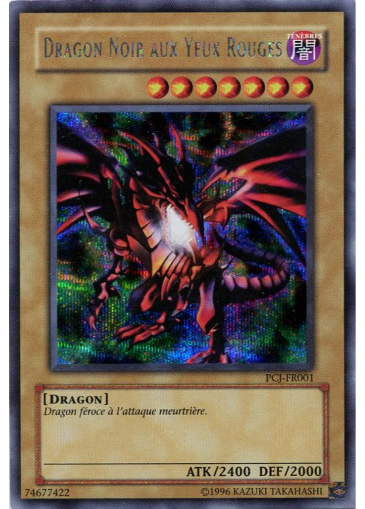 Dragon Noir aux Yeux Rouges
