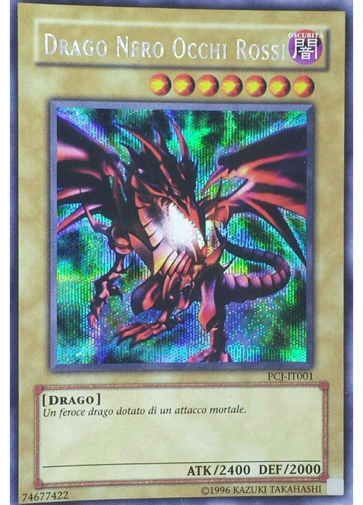 Drago Nero Occhi Rossi