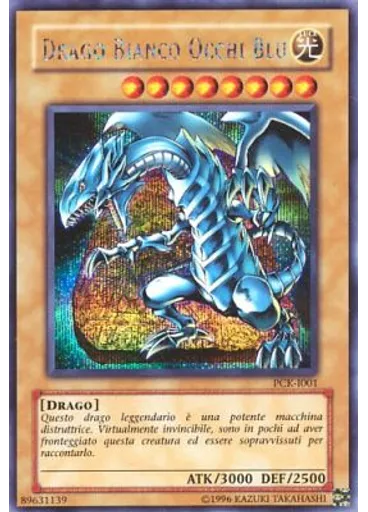 Drago Bianco Occhi Blu