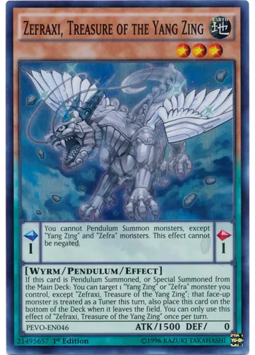 Zefraxi, Treasure of the Yang Zing
