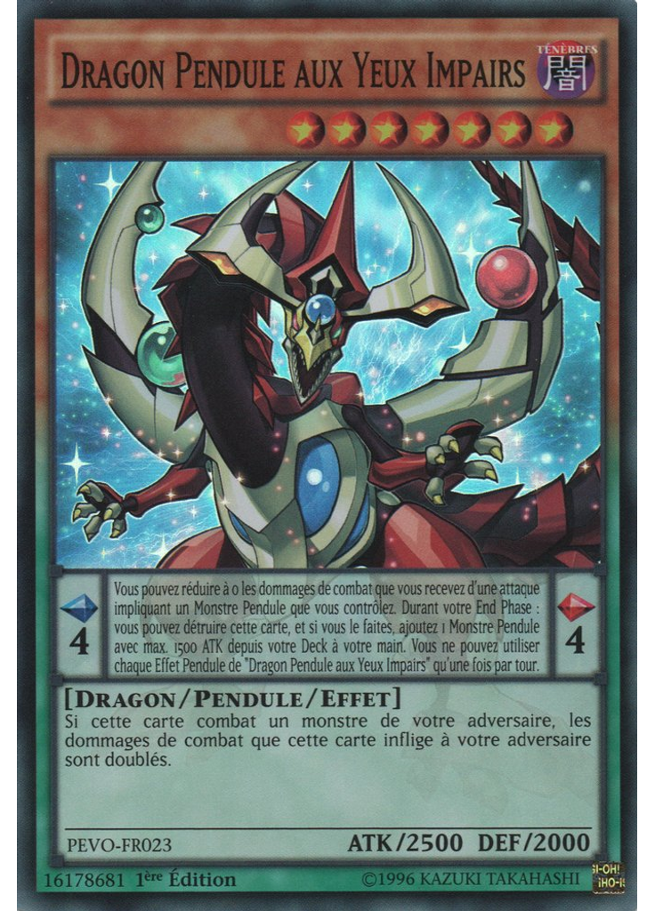 Dragon Pendule aux Yeux Impairs