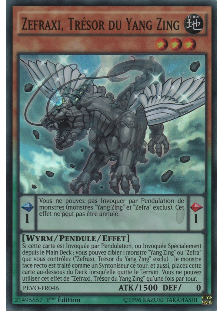 Zefraxi, Trésor du Yang Zing