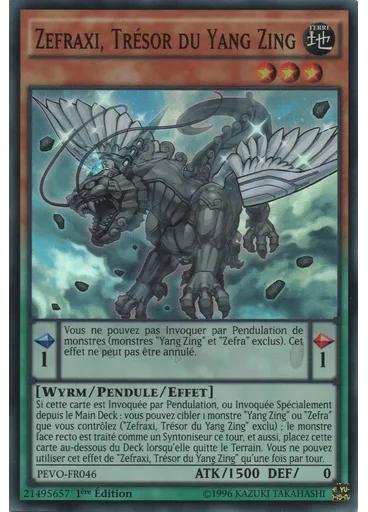 Zefraxi, Trésor du Yang Zing