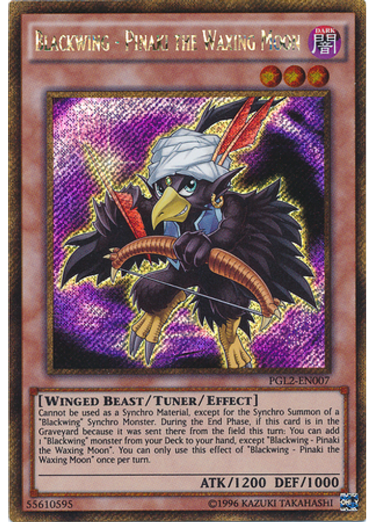 Blackwing - Pinaki the Waxing Moon (Gold Secret Rare Unlimited)