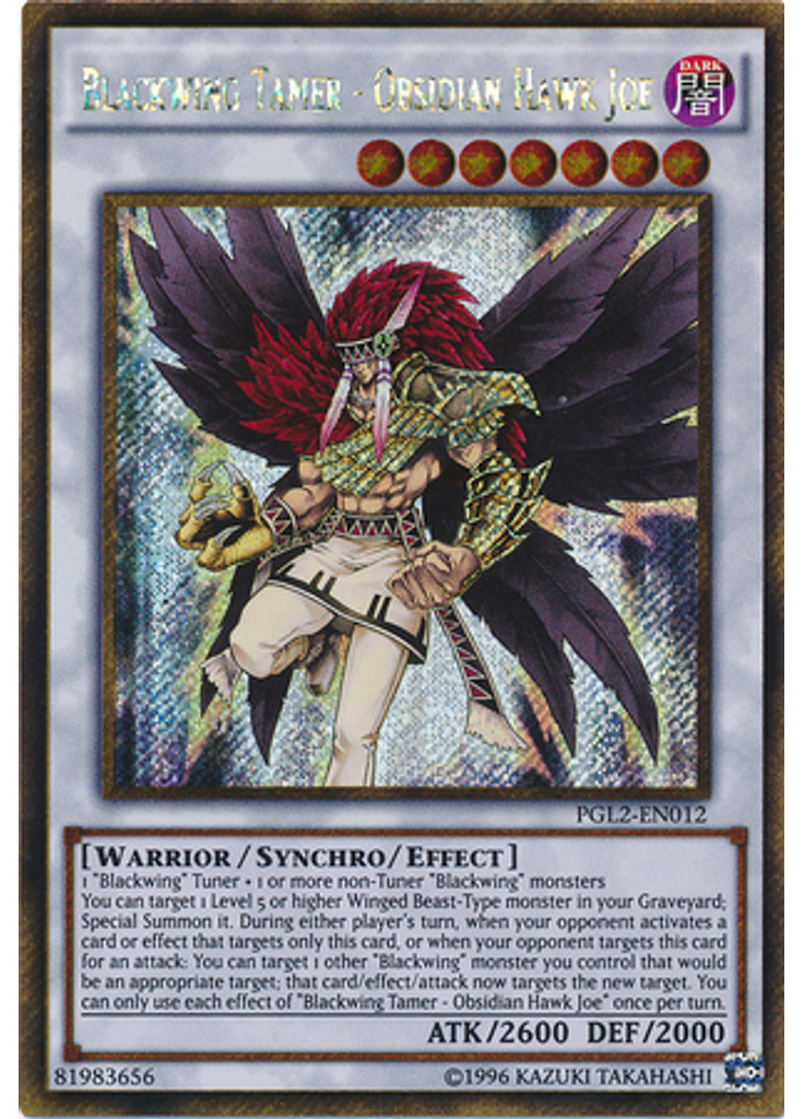 Blackwing Tamer - Obsidian Hawk Joe (Gold Secret Rare Unlimited)