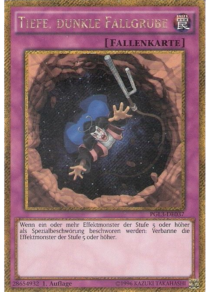 Tiefe, dunkle Fallgrube
