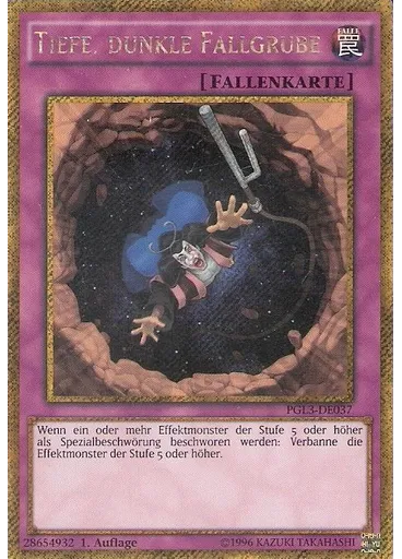 Tiefe, dunkle Fallgrube