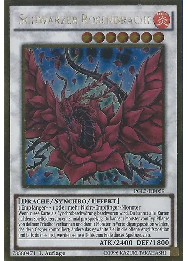 Schwarzer Rosendrache