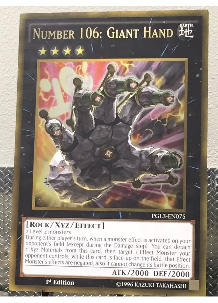 Number 106: Giant Hand (Gold Rare 1st Edition Gc)