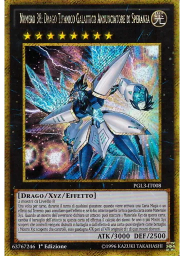 Numero 38: Drago Titanico Galattico Annunciatore di Speranza — Premium Oro: Oro Infinito