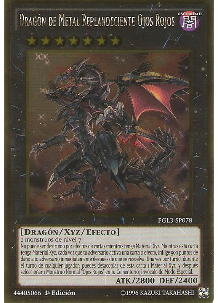 Dragón de Metal Resplandeciente de Ojos Rojos