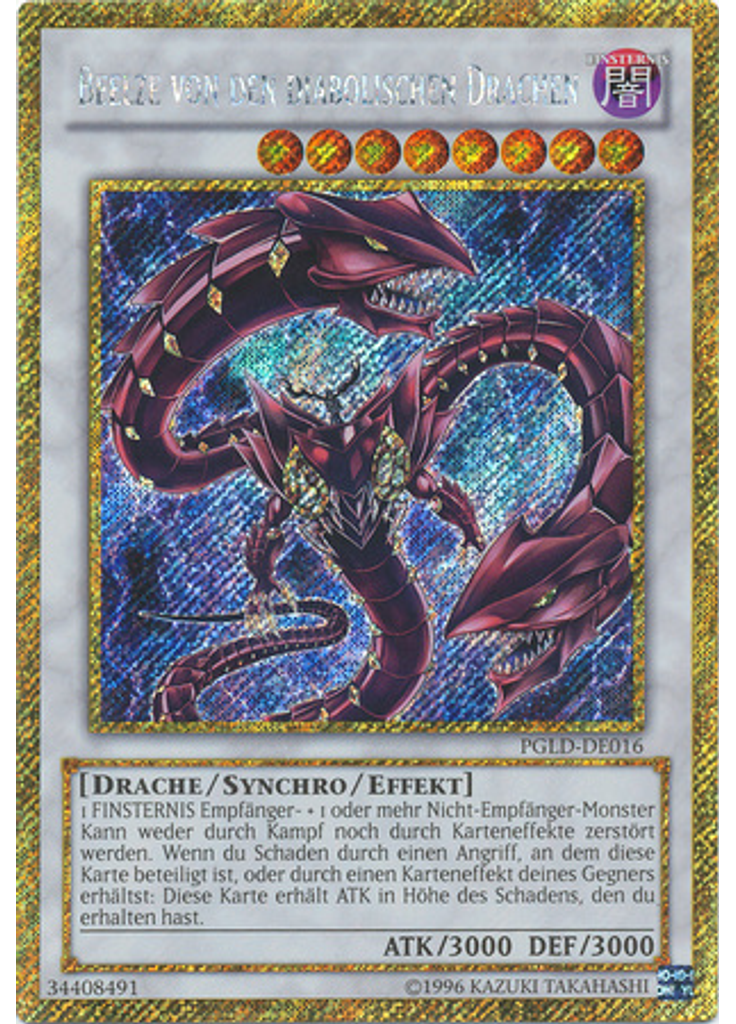 Beelze von den diabolischen Drachen (Gold Secret Rare Unlimited)
