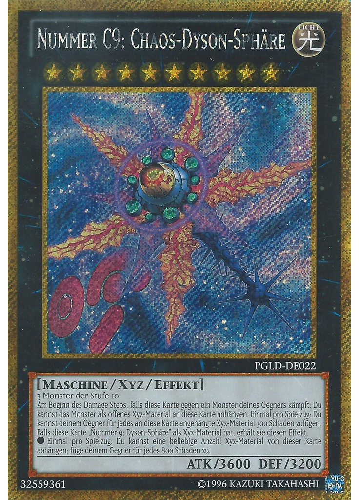 Nummer C9: Chaos-Dyson-Sphäre (Gold Secret Rare Unlimited)