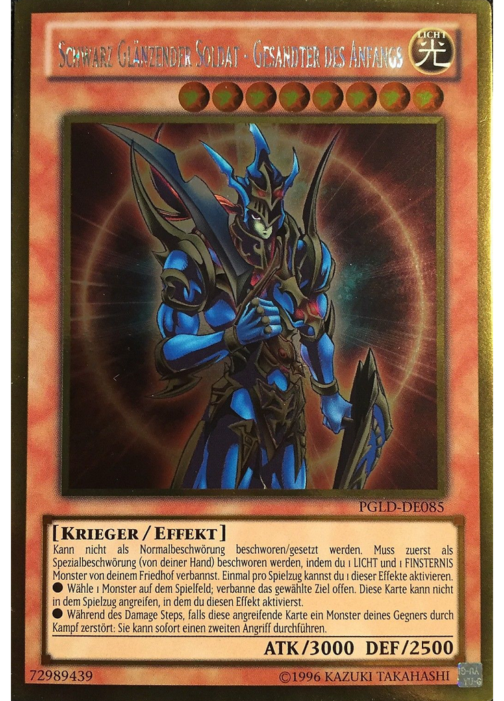 Schwarz Glänzender Soldat - Gesandter des Anfangs (Gold Rare Unlimited)