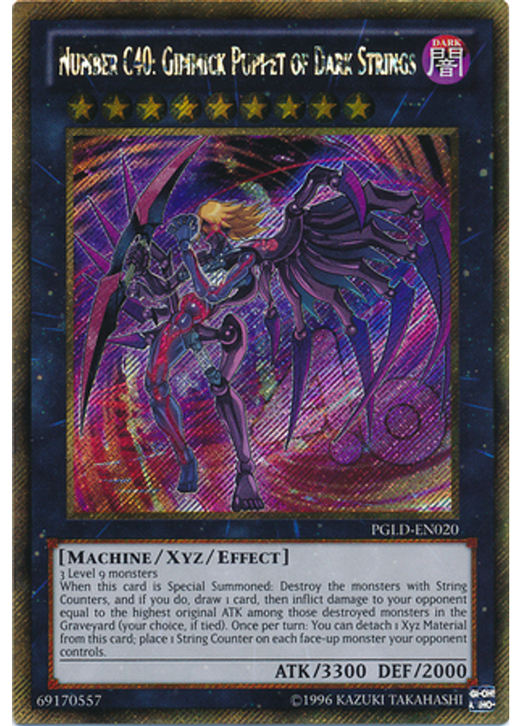Number C40: Gimmick Puppet of Dark Strings (Gold Secret Rare Unlimited)