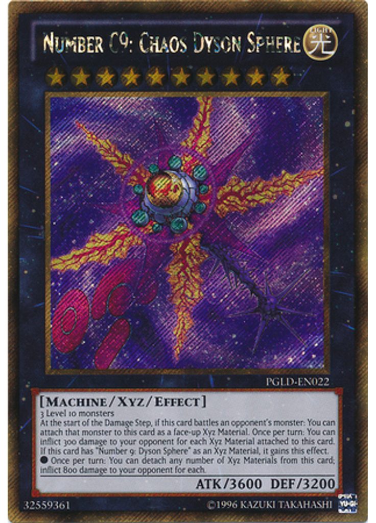 Number C9: Chaos Dyson Sphere (Gold Secret Rare Unlimited)