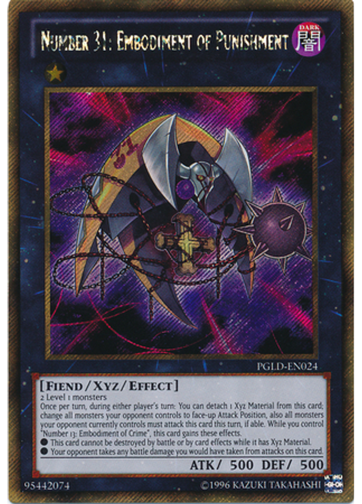 Number 31: Embodiment of Punishment (Gold Secret Rare Unlimited)