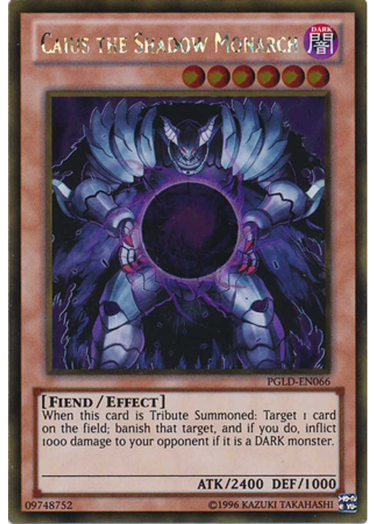 Caius the Shadow Monarch (Gold Rare Unlimited)
