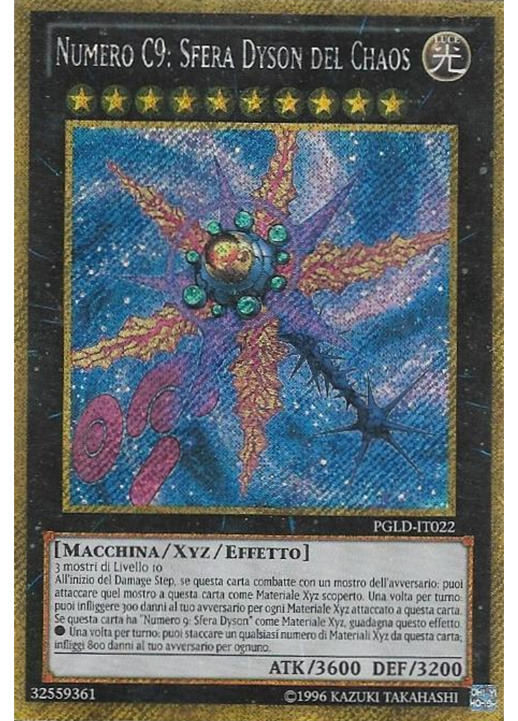 Numero C9: Sfera Dyson del Chaos (Gold Secret Rare Unlimited)