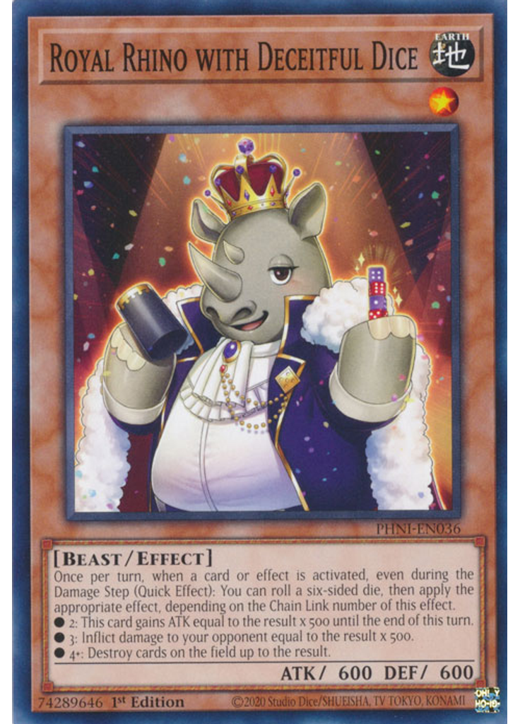 Royal Rhino with Deceitful Dice