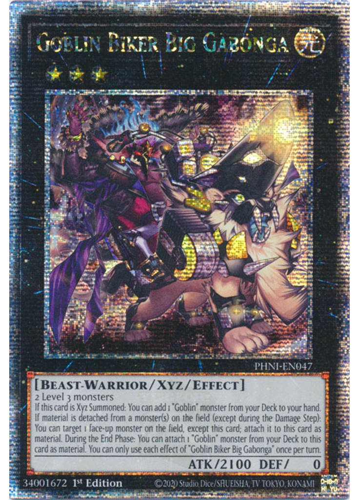 Goblin Biker Big Gabonga (Quarter Century Secret Rare 1st Edition)