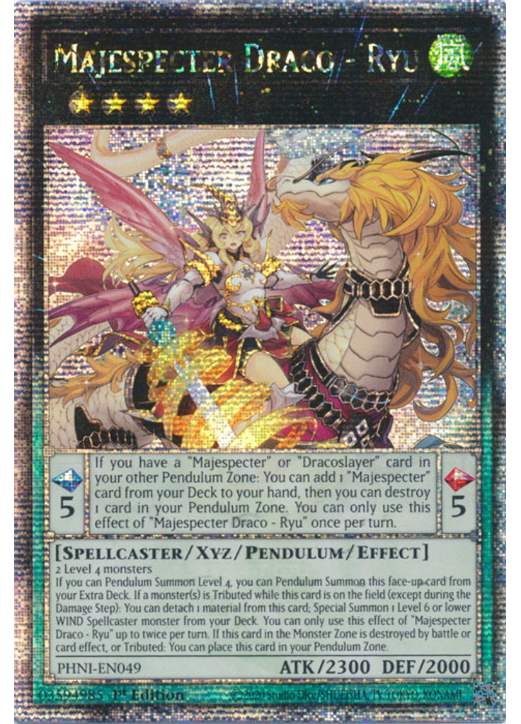 Majespecter Draco - Ryu (Quarter Century Secret Rare 1st Edition)