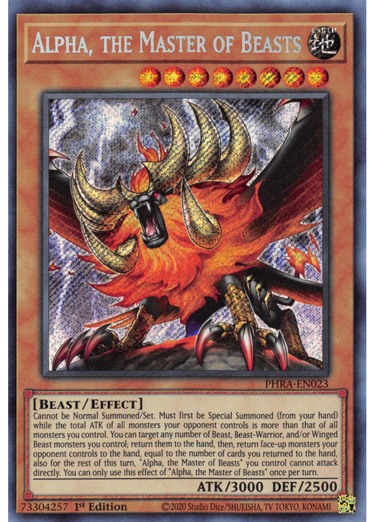 Alpha, the Master of Beasts (Starlight Rare 1st Edition)