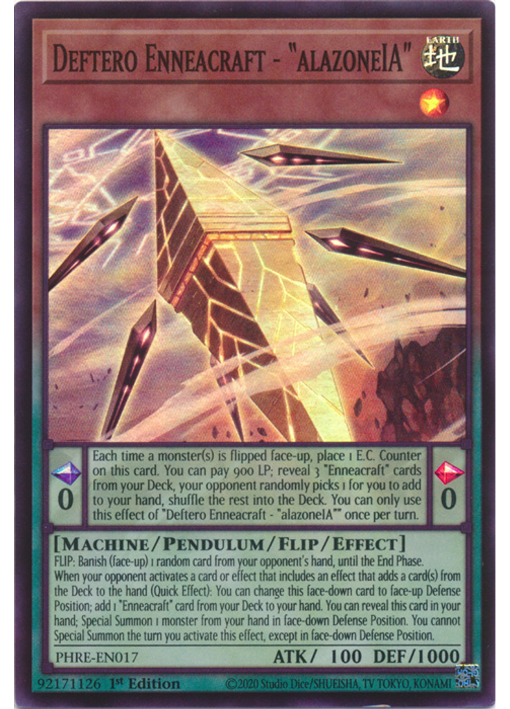 Deftero Enneacraft - "alazoneIA" (Super Rare 1st Edition)