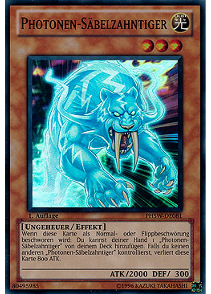 Photonen-Säbelzahntiger