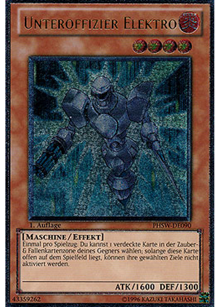 Unteroffizier Elektro (Ultimate Rare 1st Edition)