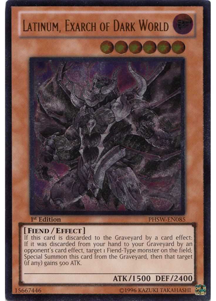 Latinum, Exarch of Dark World (Ultimate Rare 1st Edition)