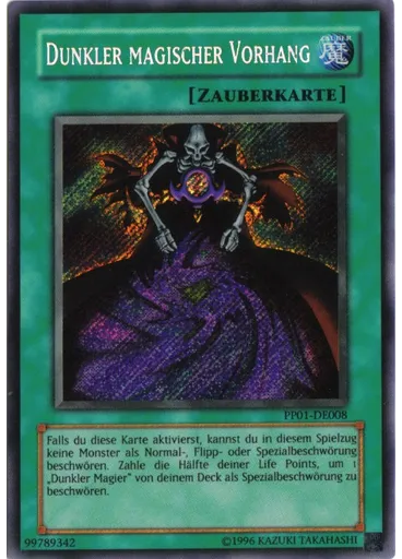 Dunkler magischer Vorhang