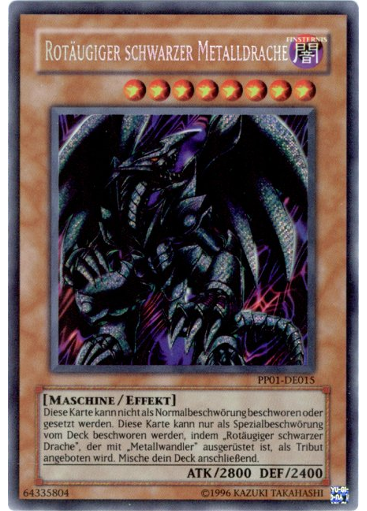 Rotäugiger schwarzer Metalldrache (Secret Rare Unlimited)