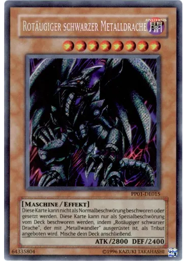 Rotäugiger schwarzer Metalldrache (Secret Rare Unlimited)