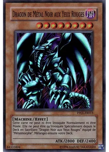 Dragon de Métal Noir aux Yeux Rouges