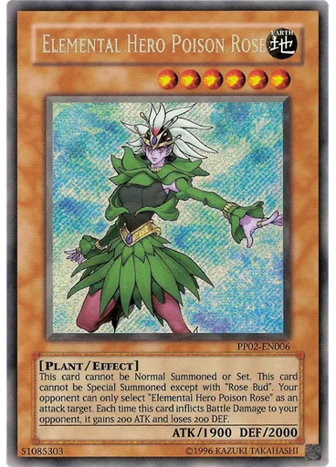 Elemental HERO Poison Rose (Secret Rare Unlimited)