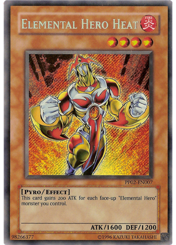 Elemental HERO Heat (Secret Rare Unlimited)