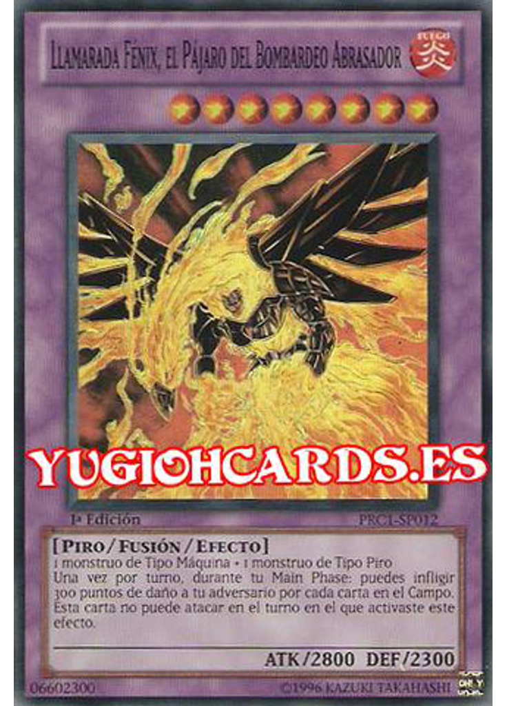 Llamarada Fénix, el Pájaro del Bombardeo Abrasador