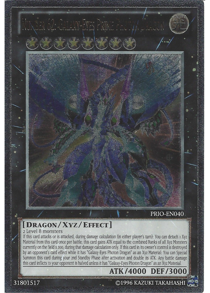 Number 62: Galaxy-Eyes Prime Photon Dragon (Ultimate Rare Unlimited)