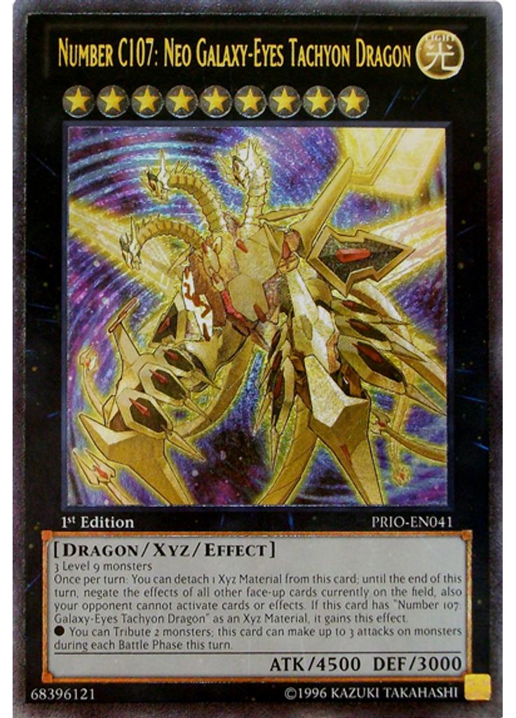 Number C107: Neo Galaxy-Eyes Tachyon Dragon (Ultimate Rare 1st Edition)