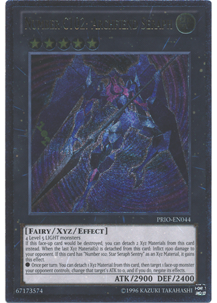 Number C102: Archfiend Seraph (Ultimate Rare Unlimited)