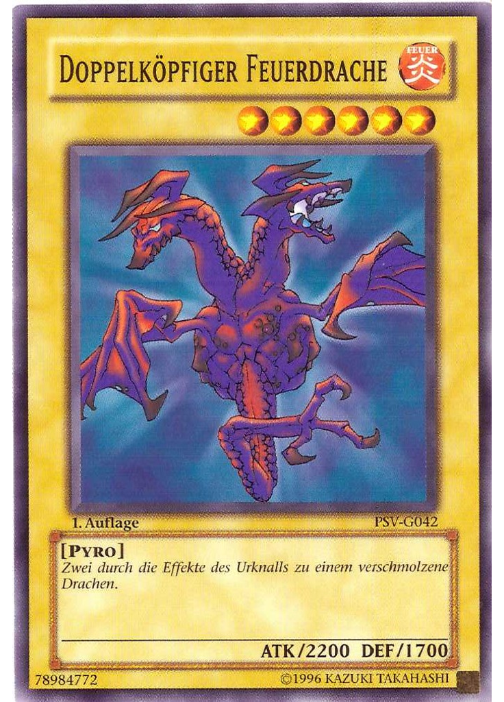 Doppelköpfiger Feuerdrache